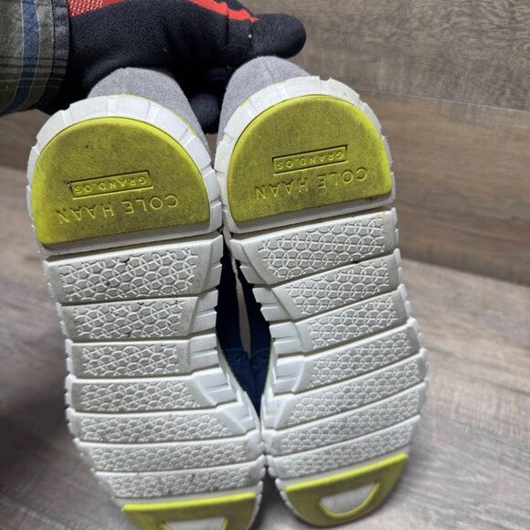 Cole Haan Zerogrand Deconstructed Wingtip Blue Suede Shoes Men's Size 10 - Picture 4 of 6